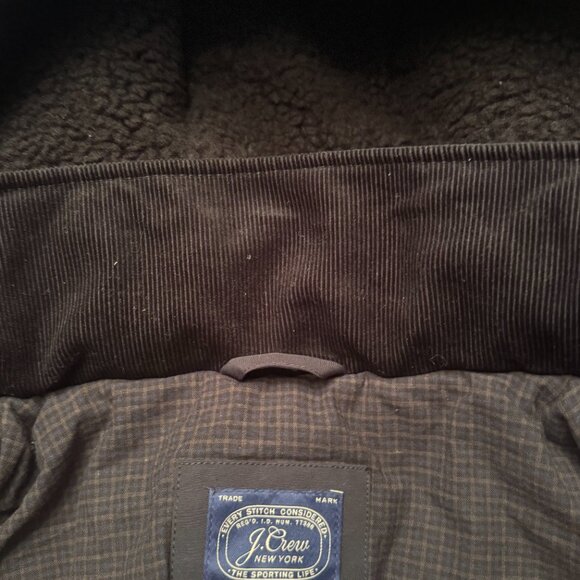 J.Crew Jacket Mens Medium Black Hooded PrimaLoft Corduroy Wool Panels NWT - Picture 12 of 16